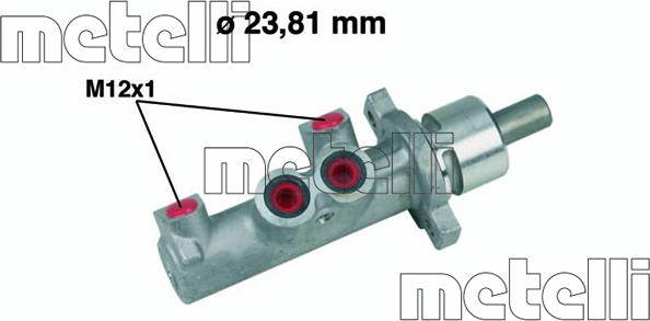 Metelli 05-0366 - Brake Master Cylinder www.parts5.com