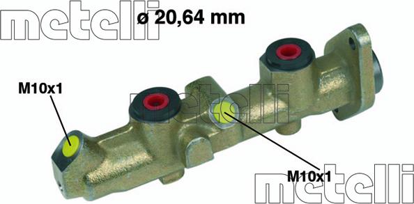 Metelli 05-0251 - Brake Master Cylinder www.parts5.com