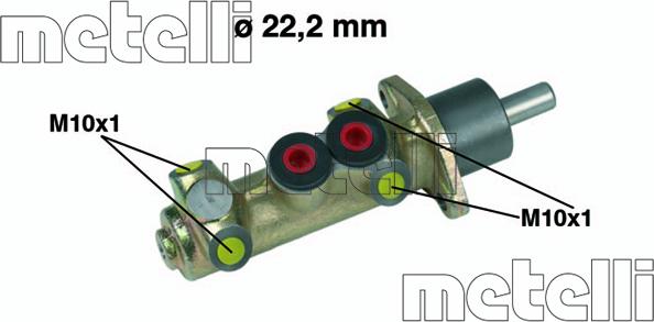 Metelli 05-0208 - Brake Master Cylinder www.parts5.com