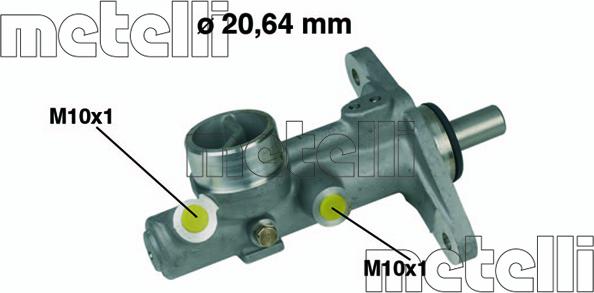 Metelli 05-0210 - Glavni kočioni cilindar www.parts5.com