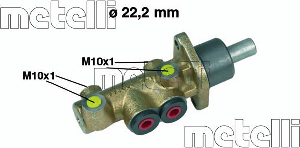 Metelli 05-0278 - Brake Master Cylinder www.parts5.com