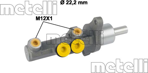 Metelli 05-0720 - Pompa centrala, frana www.parts5.com