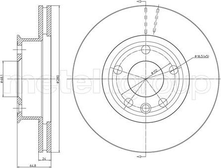 BOSCH 0 986 478 548 - Disc frana www.parts5.com