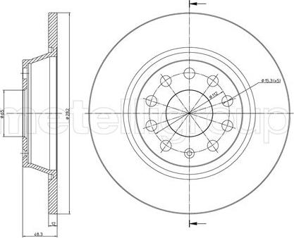 Febi Bilstein 24382 - Brake Disc parts5.com