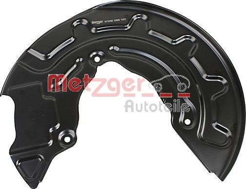 Metzger 6115490 - Ochranný plech proti rozstreku, Brzdový kotúč www.parts5.com