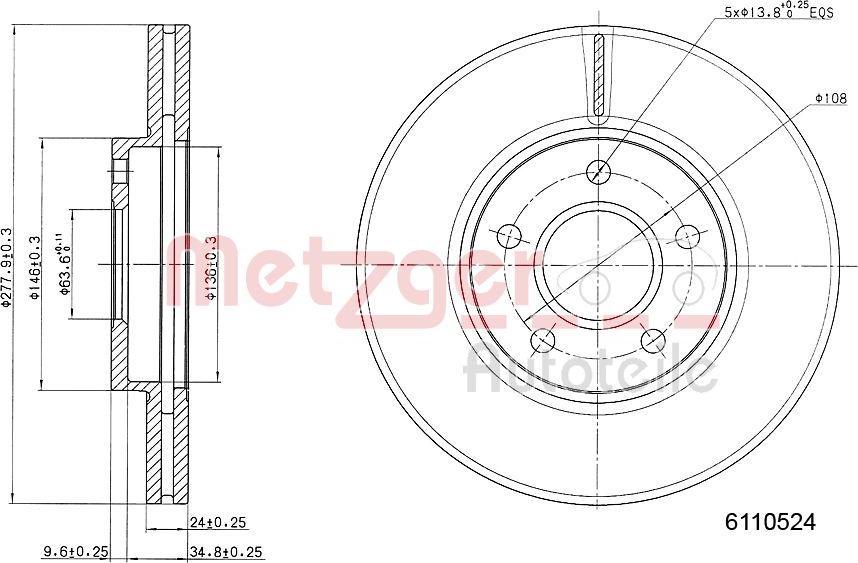 Brembo 08.A297.11 - Kočni disk www.parts5.com