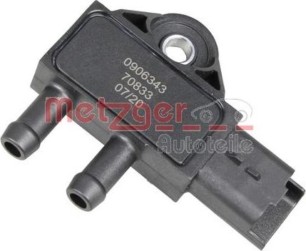 Metzger 0906343 - Senzor, pritisk izpuha www.parts5.com