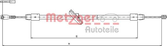 Metzger 10.9457 - Vaijeri, seisontajarru www.parts5.com