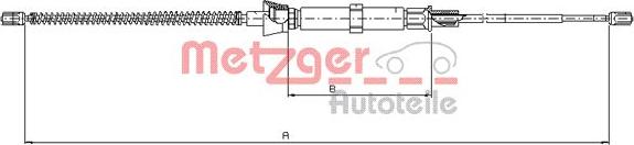 Metzger 10.9032 - Cable, parking brake parts5.com