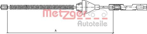 Metzger 11.5454 - Huzal, rögzítőfék www.parts5.com