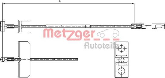 Metzger 11.6802 - Vaijeri, seisontajarru www.parts5.com