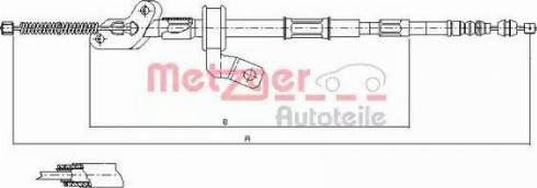 Metzger 17.1551 - Seilzug, Feststellbremse www.parts5.com