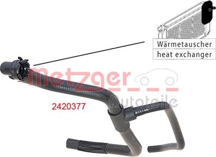 Metzger 2420377 - Σωλήνας ψυγείου www.parts5.com