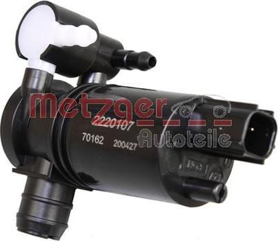 Metzger 2220107 - Water Pump, window cleaning www.parts5.com