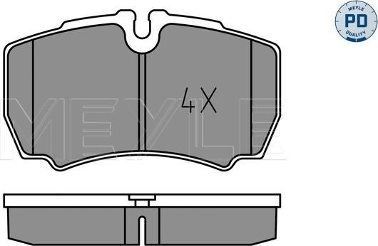 Meyle 025 291 2320/PD - Komplet zavornih oblog, ploscne (kolutne) zavore www.parts5.com