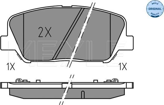 Meyle 025 249 1517 - Kit de plaquettes de frein, frein à disque www.parts5.com