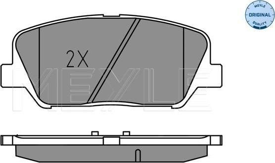 Meyle 025 249 1517 - Тормозные колодки, дисковые, комплект www.parts5.com