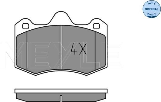 Meyle 025 249 7417 - Bremsbelagsatz, Scheibenbremse www.parts5.com