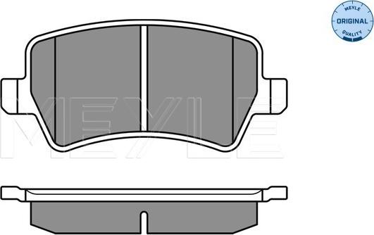 Meyle 025 244 9617 - Bremsbelagsatz, Scheibenbremse www.parts5.com