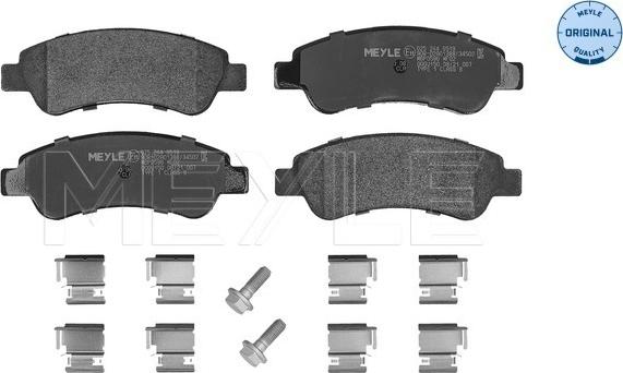 Meyle 025 244 6519 - Fékbetétkészlet, tárcsafék www.parts5.com