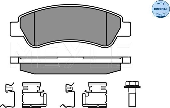 Meyle 025 244 6519 - Fékbetétkészlet, tárcsafék www.parts5.com