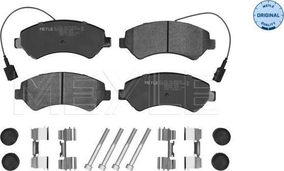 Meyle 025 244 6619/W1 - Тормозные колодки, дисковые, комплект www.parts5.com