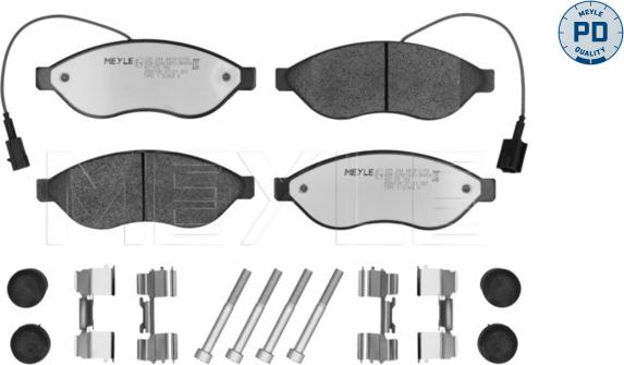 Meyle 025 244 6819-2/PD - Bremsbelagsatz, Scheibenbremse www.parts5.com