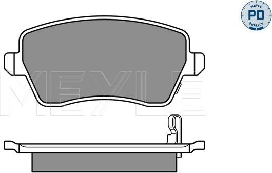 Meyle 025 244 0317/PD - Set placute frana,frana disc parts5.com