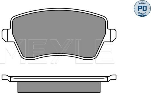 Meyle 025 244 0317/PD - Set placute frana,frana disc parts5.com