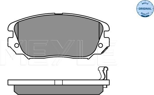 Meyle 025 244 1519/W - Brake Pad Set, disc brake www.parts5.com