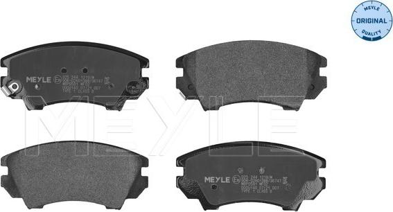 Meyle 025 244 1219/W - Brake Pad Set, disc brake www.parts5.com