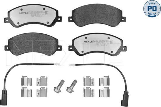 Meyle 025 244 8419/PD - Set placute frana,frana disc www.parts5.com