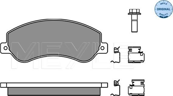 Meyle 025 244 8419/W - Zestaw klocków hamulcowych, hamulce tarczowe www.parts5.com