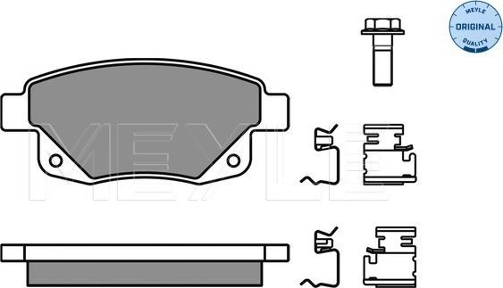 Meyle 025 244 8617/W - Sada brzdových destiček, kotoučová brzda www.parts5.com