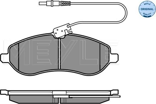 Meyle 025 245 9518/W - Brake Pad Set, disc brake www.parts5.com