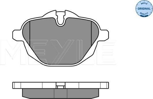 Meyle 025 245 6118 - Тормозные колодки, дисковые, комплект www.parts5.com