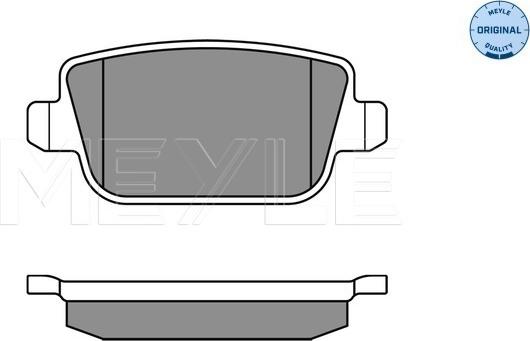 Meyle 025 245 3715 - Bremsbelagsatz, Scheibenbremse www.parts5.com