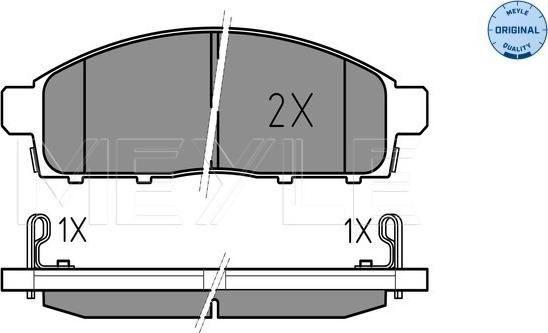 Meyle 025 245 2916/W - Тормозные колодки, дисковые, комплект www.parts5.com