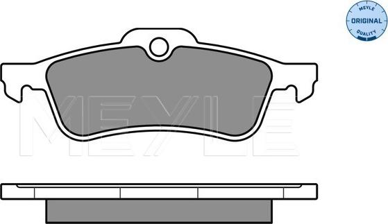 Meyle 025 245 7415/W - Fékbetétkészlet, tárcsafék www.parts5.com