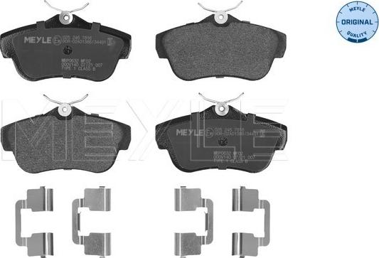 Meyle 025 245 7816 - Тормозные колодки, дисковые, комплект www.parts5.com