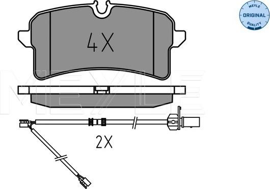 Meyle 025 246 4317 - Set placute frana,frana disc www.parts5.com