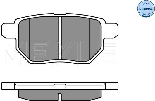 Meyle 025 246 1015/W - Тормозные колодки, дисковые, комплект www.parts5.com