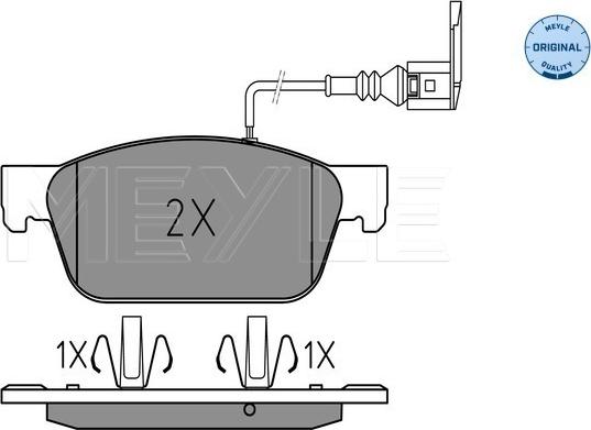 Meyle 025 246 2318/W - Brake Pad Set, disc brake parts5.com