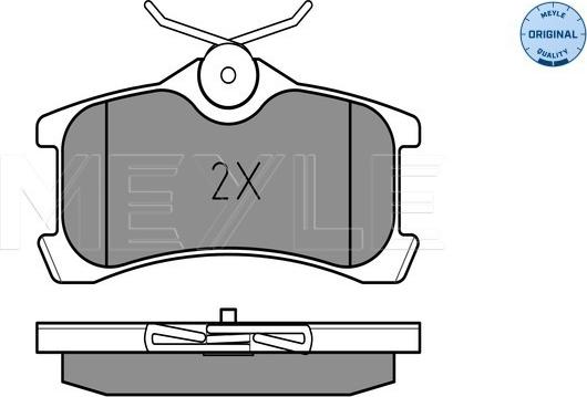 Meyle 025 240 1314/W - Set placute frana,frana disc www.parts5.com