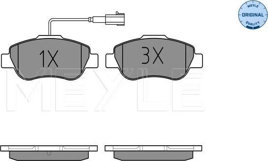 Meyle 025 240 7218 - Set placute frana,frana disc www.parts5.com