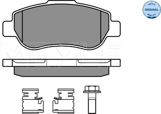 Meyle 025 240 7217/W - Set placute frana,frana disc www.parts5.com