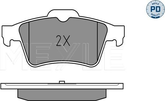 Meyle 025 241 3716/PD - Zestaw klocków hamulcowych, hamulce tarczowe www.parts5.com