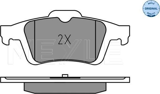 Meyle 025 241 3717 - Komplet zavornih oblog, ploscne (kolutne) zavore www.parts5.com