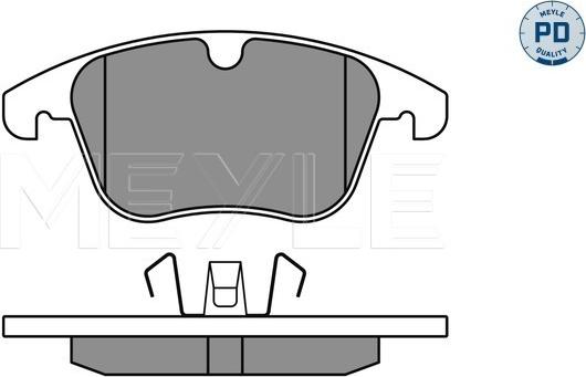 Meyle 025 241 2319/PD - Kit de plaquettes de frein, frein à disque www.parts5.com