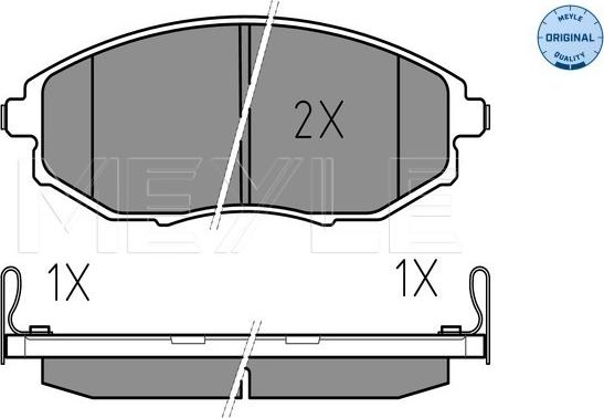 Meyle 025 248 6417/W - Brake Pad Set, disc brake www.parts5.com